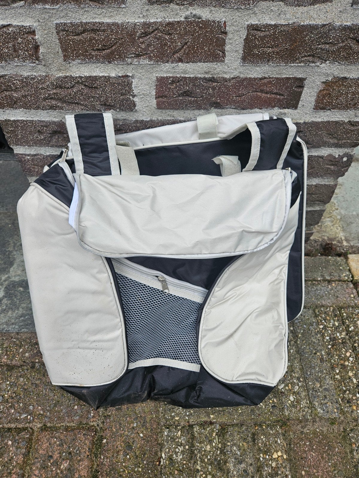 Witte fietstas - Handig en ruim, Ophalen, Gebruikt, Onbekend