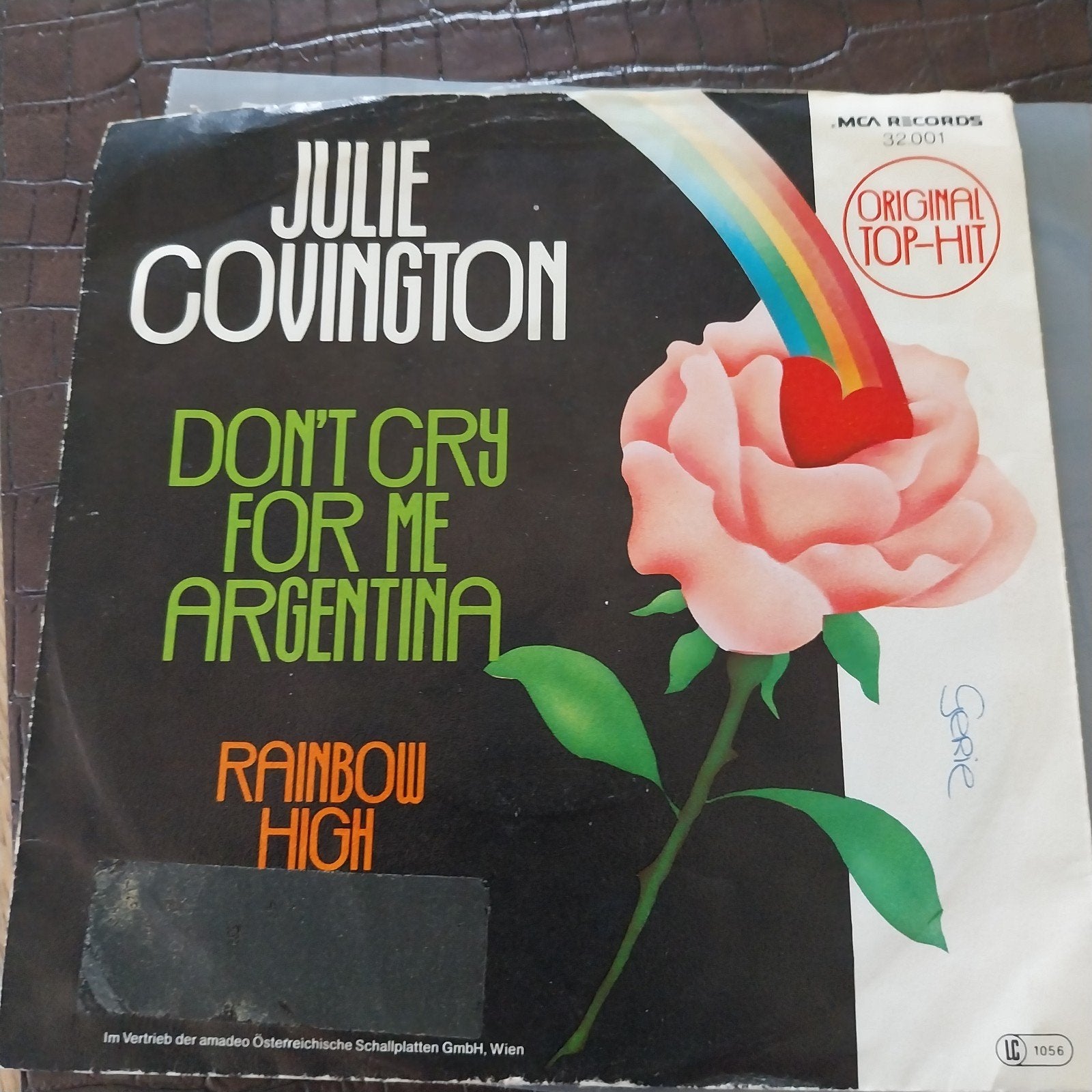 Julie Covington - Don't Cry For Me Argentina (Single), Gebruikt, Originele persing, 7 inch, Single
