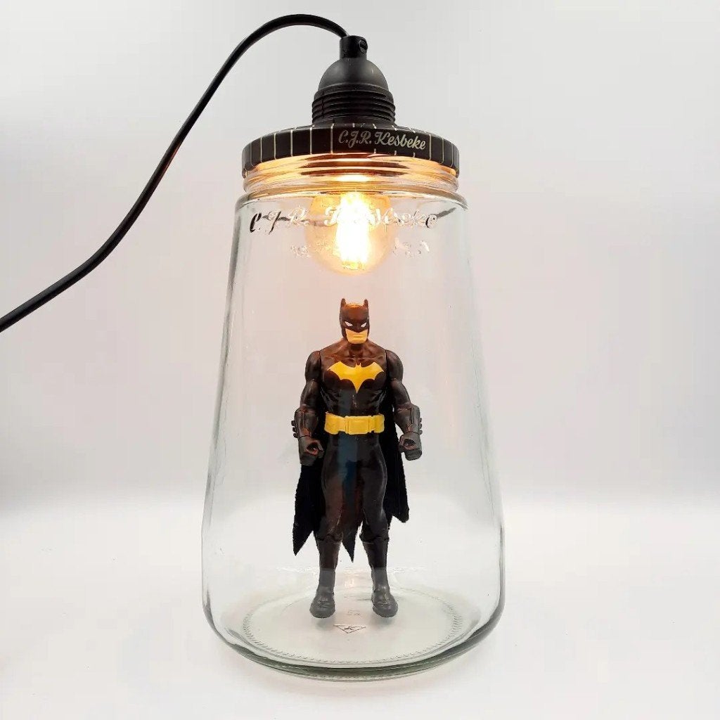 Kesbekelamp Batman | Glazen lamp Superman Superhero, Ophalen of Verzenden, Superheld, Nieuw, Gebruiksvoorwerp