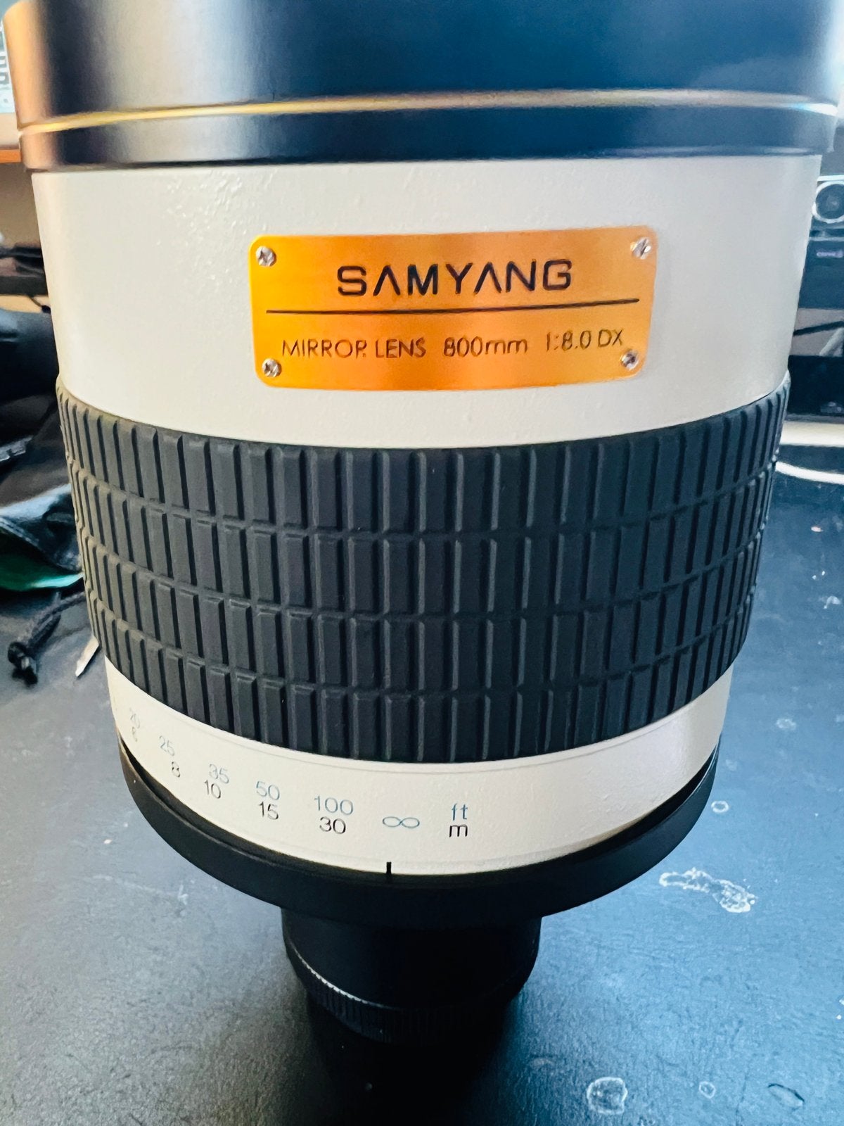 Samyang Mirror Lens 800mm f/8.0 DX met M4/3 adapt. (Olympus), Ophalen of Verzenden, Zo goed als nieuw, Telelens
