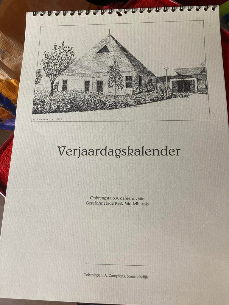 Verjaardagskalender GoereeOverflakkee A.Campfens Sommelsdijk, Diversen, Ophalen of Verzenden, Maandkalender, Nieuw