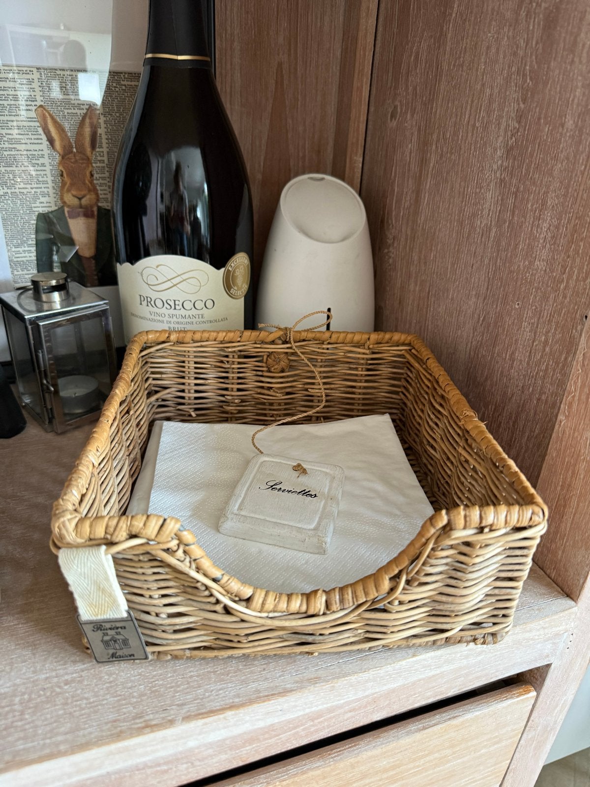 Servettenhouder Rivièra Maison - Rotan, Overige typen, Ophalen of Verzenden, Bruin, Riviera Maison
