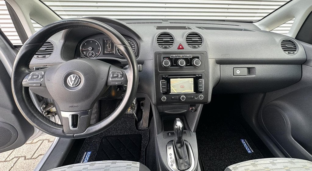 Volkswagen Caddy 1.6 TDI Automaat|Navi|Airco|Cruise 1ste eig, Euro 5, Parkeersensor, Gebruikt, Zwart