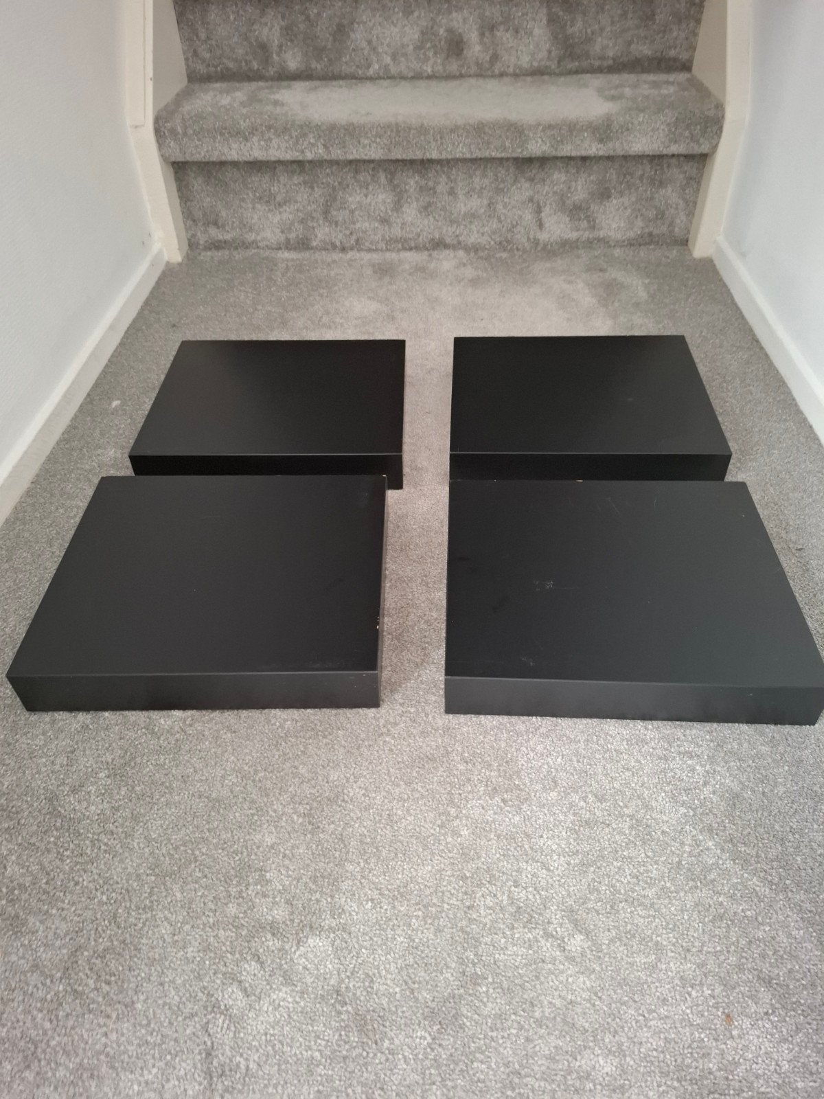 4x IKEA LACK wandplankjes zwart, Huis en Inrichting, Woonaccessoires | Wandplanken en Boekenplanken, Ophalen, Zo goed als nieuw