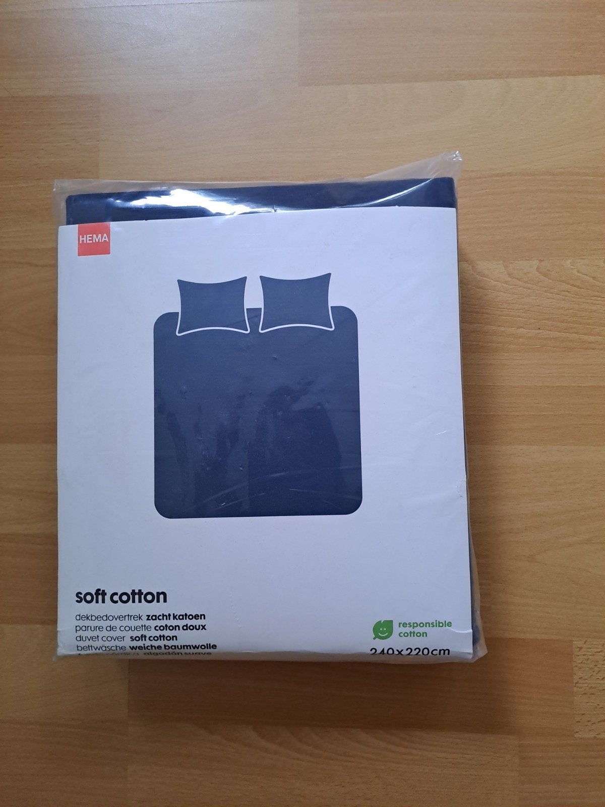 Nieuw HEMA Dekbedovertrek Soft Cotton 240x220cm, Dekbedovertrek, Katoen, Nieuw, Ophalen of Verzenden
