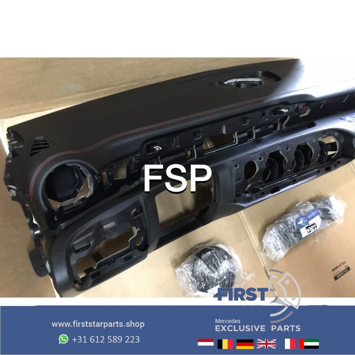 W177 ZWART DASHBOARD AIRBAG SET Mercedes A KLASSE 2018-2022, Gebruikt, -, Ophalen of Verzenden, -