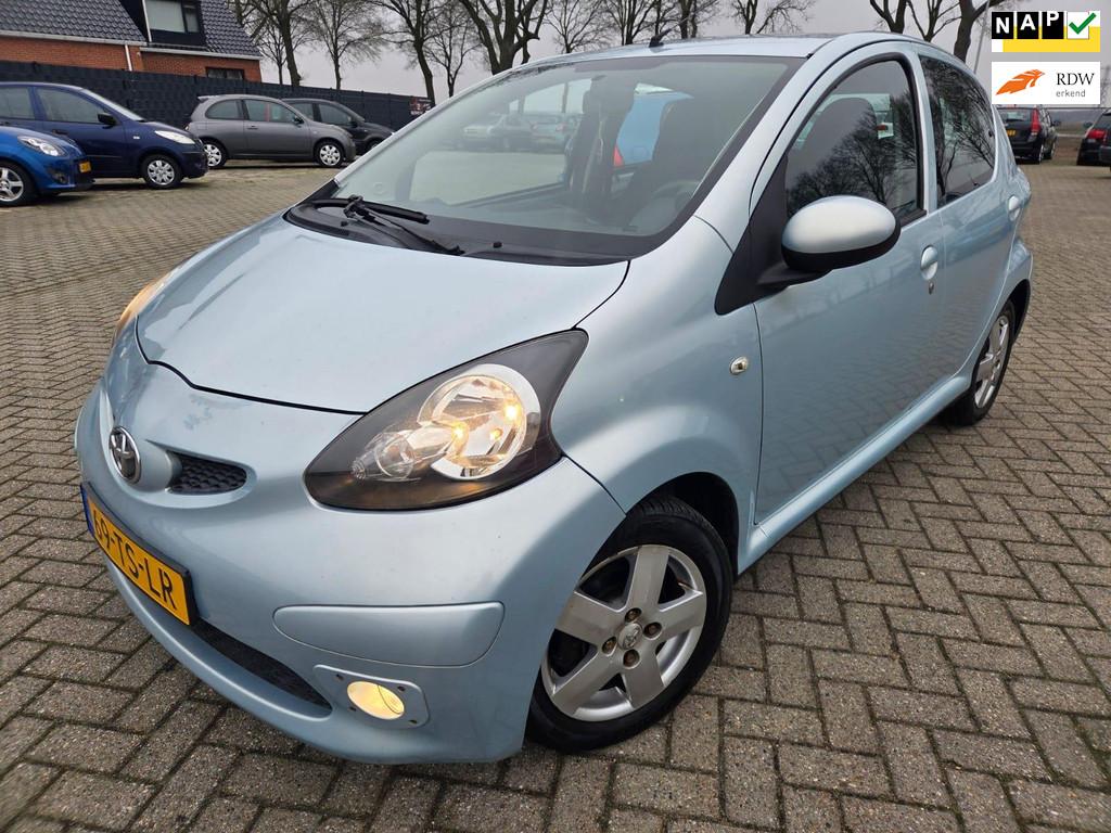Toyota Aygo 1.0-12V Sport 5Drs 2007. Airco/CV/Mistlampen/Ele, Voorwielaandrijving, Stof, Gebruikt, Zwart