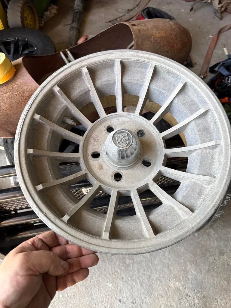 Set Turbine / Western style velgen met prima banden., Ophalen, Gebruikt, 15 inch, Rocket Wheel