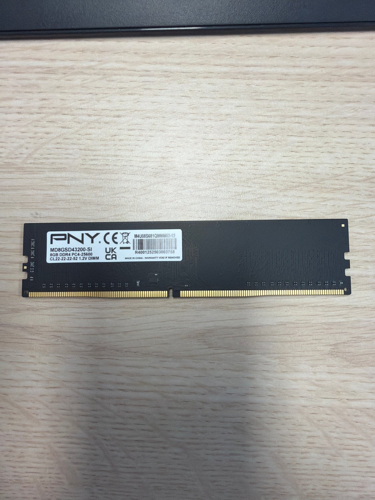 PNY 8GB DDR4 RAM PC4-25600U 3200MHz Geheugenmodule, Computers en Software, RAM geheugen, Verzenden, Server, DDR4, 8 GB