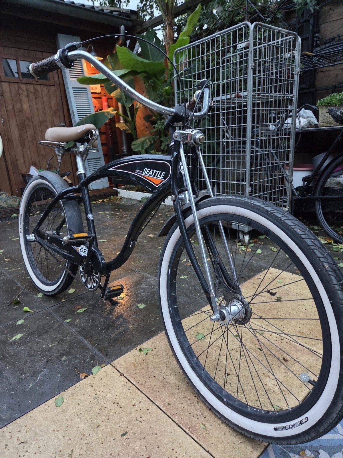 zeer mooie Amerikaanse beachcruiser! blacked out, Terugtraprem, Gebruikt, Versnellingen, 57 tot 61 cm