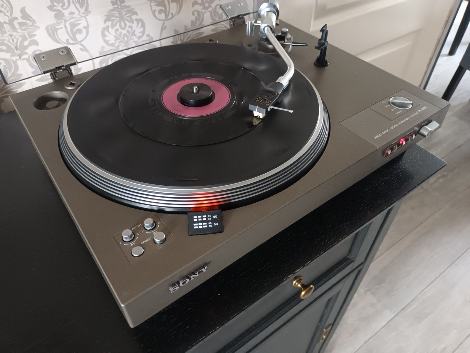sony PS4300 vol auto gereviseerd met Garantie, Pitch-regelaar, Ophalen of Verzenden, Zo goed als nieuw, Platenspeler