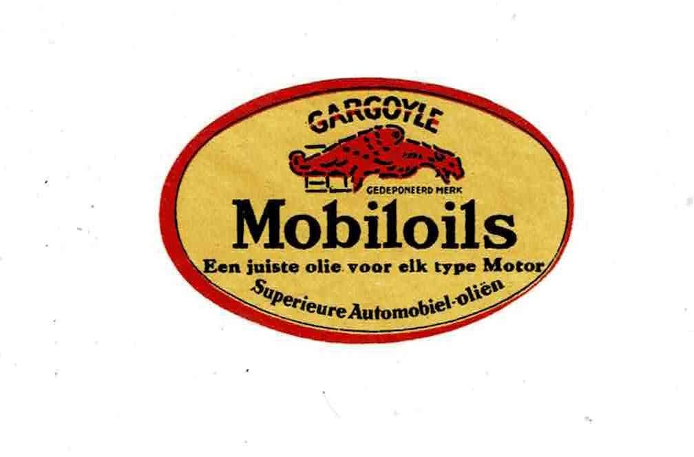 Oude sluitzegel van "MOBILOILS", Verzenden, Zo goed als nieuw, Overige typen