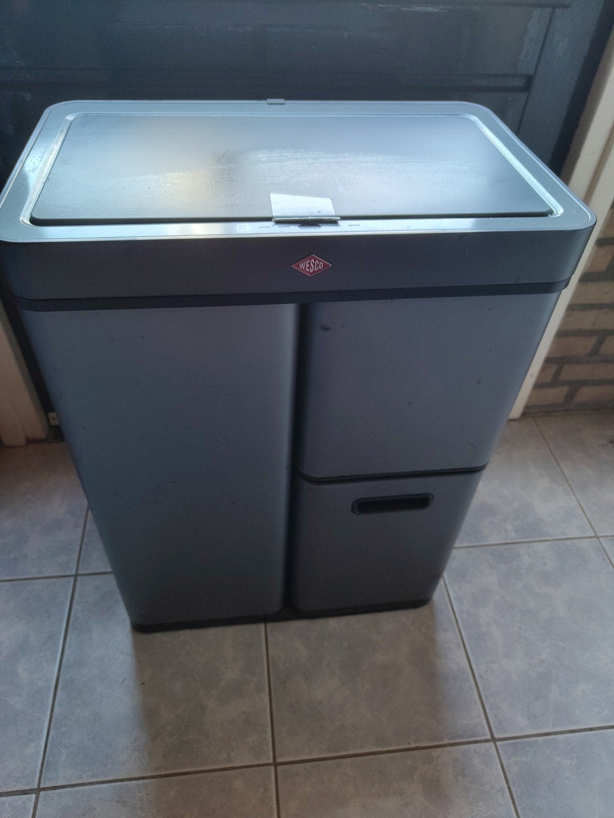 Wesco Prullenbak 60L 3 vaks, Ophalen, 50 – 75, Kunststof, Gebruikt