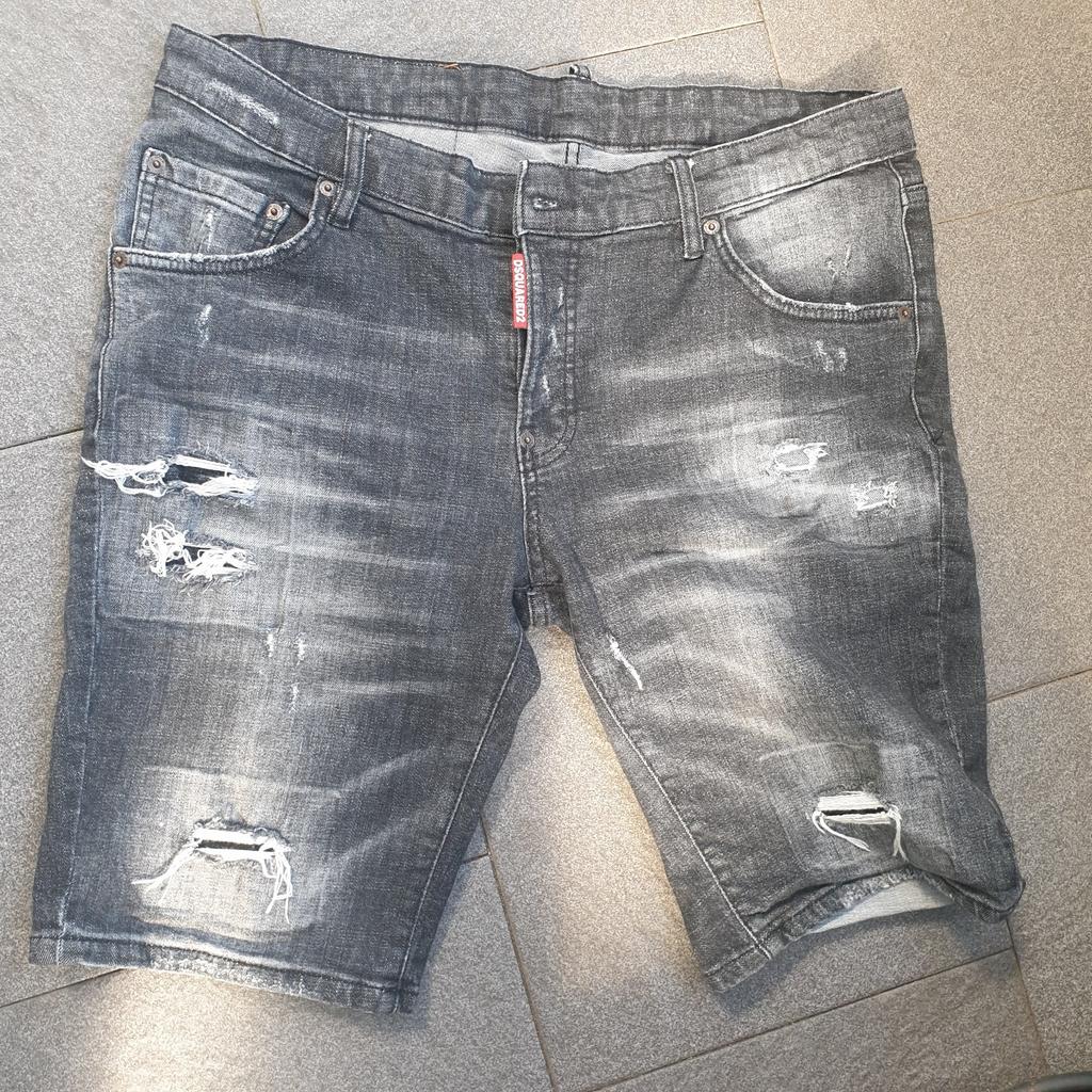 Dsquared 2 korte spijkwr broek maat 54, Ophalen, Zo goed als nieuw, Blauw, W36 - W38 (confectie 52/54)
