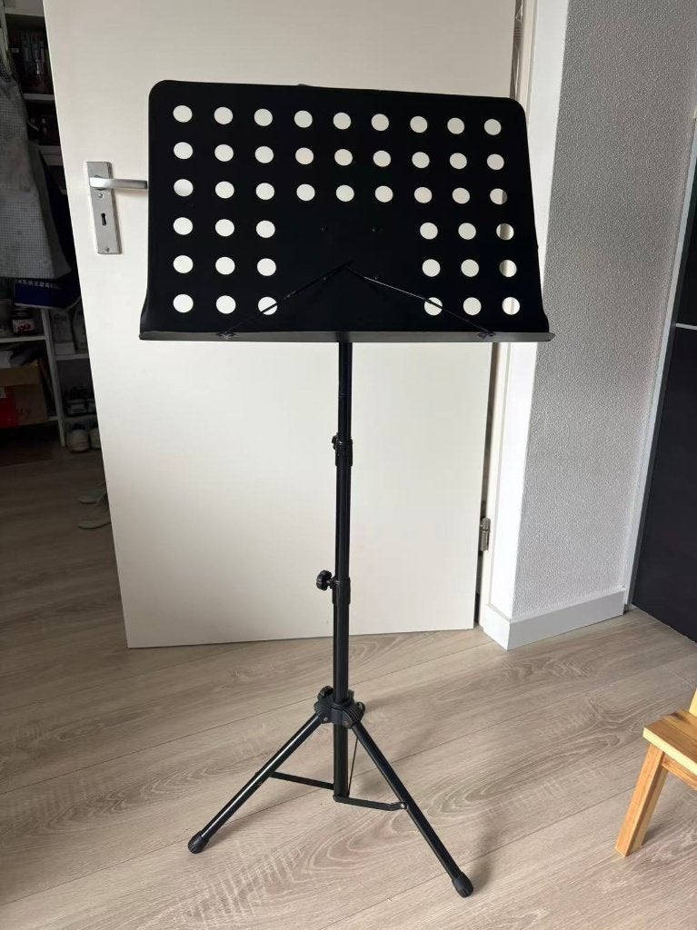 Zwarte muziekstandaard – verstelbaar en stevig, Ophalen, Gebruikt, Muziekstandaard, Overige instrumenten