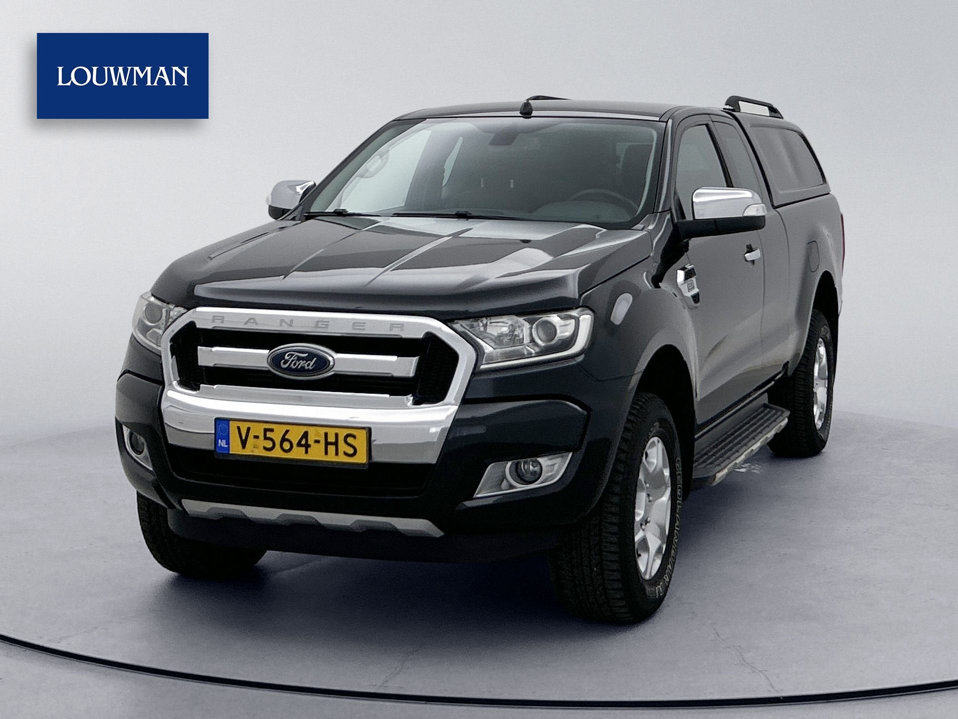 Ford Ranger 2.2 TDCi Limited Supercab 4x4 Automaat Leder Tre, Auto's, Gebruikt, Met garantie (alle), 160 pk, Zwart