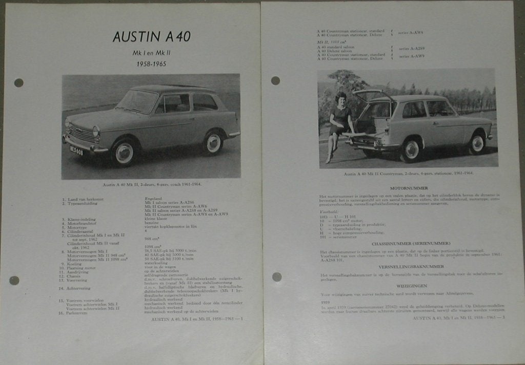 Austin. A40 1800. Maxi . Olyslagers autotechnisch handboek., Ophalen of Verzenden