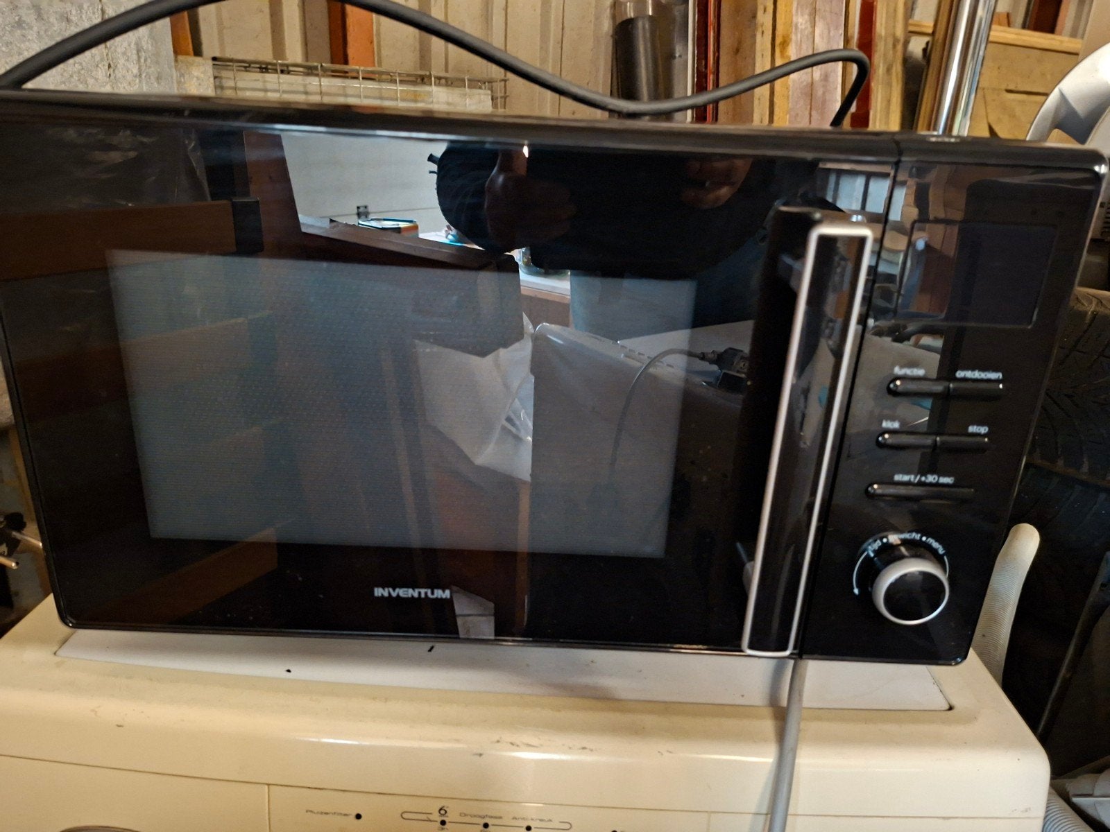 ZGAN Combi magnetron oven grill Inventum MN258C, Witgoed en Apparatuur, Magnetrons, Ophalen, Combimagnetron, Hete lucht, Zo goed als nieuw