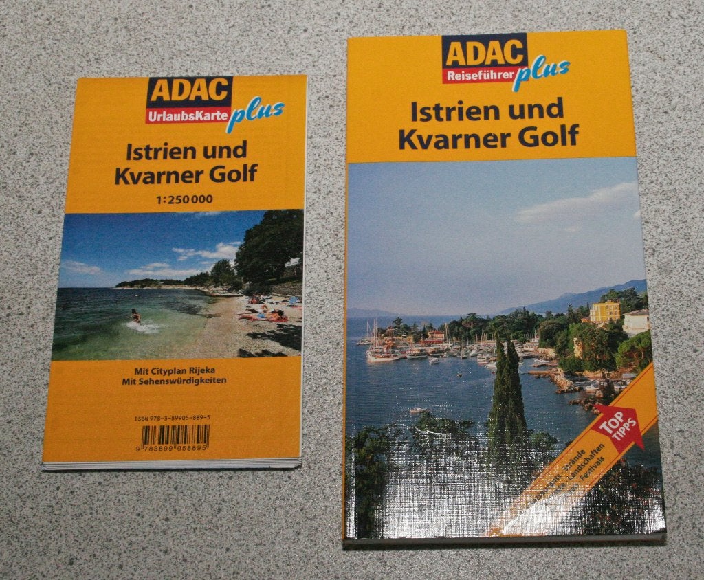 Reisgids Istrië en Kvarner Golf (Kroatië). Duitstalig., ADAC, Europa, Ophalen of Verzenden, Reisgids of -boek
