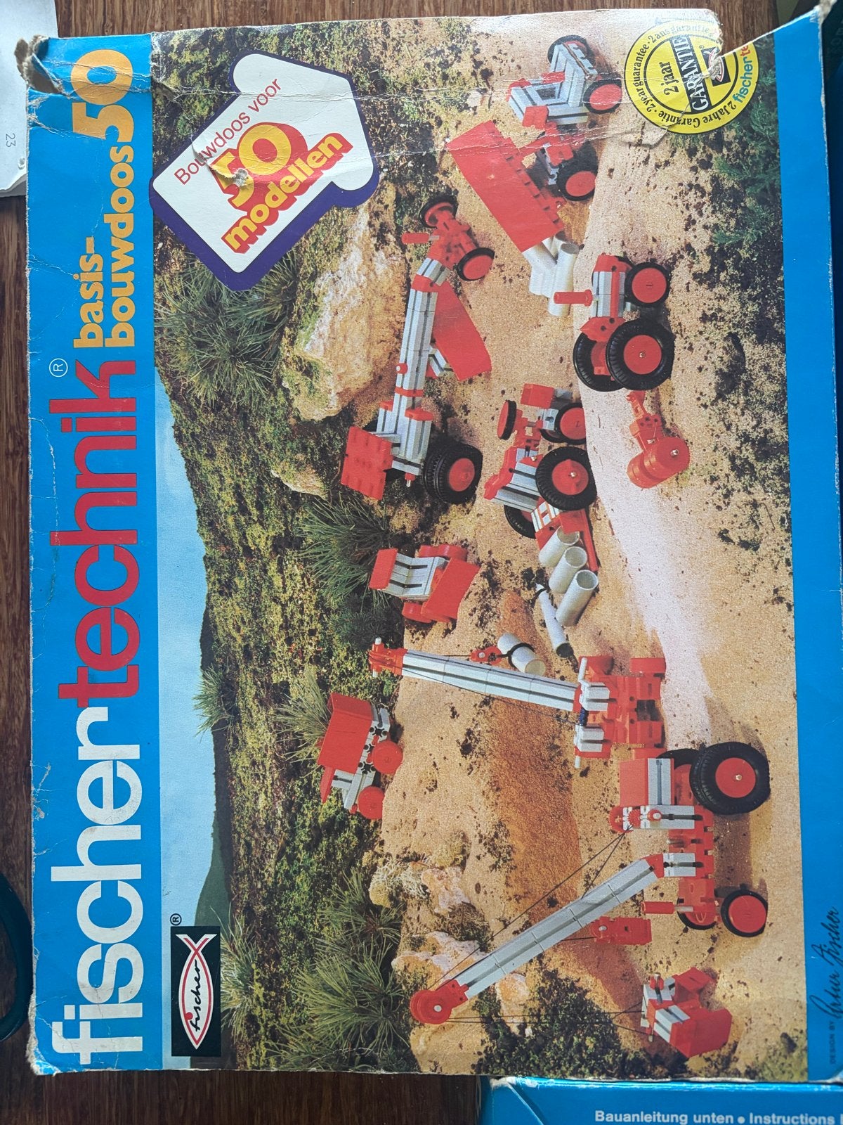 Fischertechnik Basis Bouwdoos 50 Modellen - Vintage Speelgoe, Kinderen en Baby's, Speelgoed | Bouwstenen, Ophalen of Verzenden