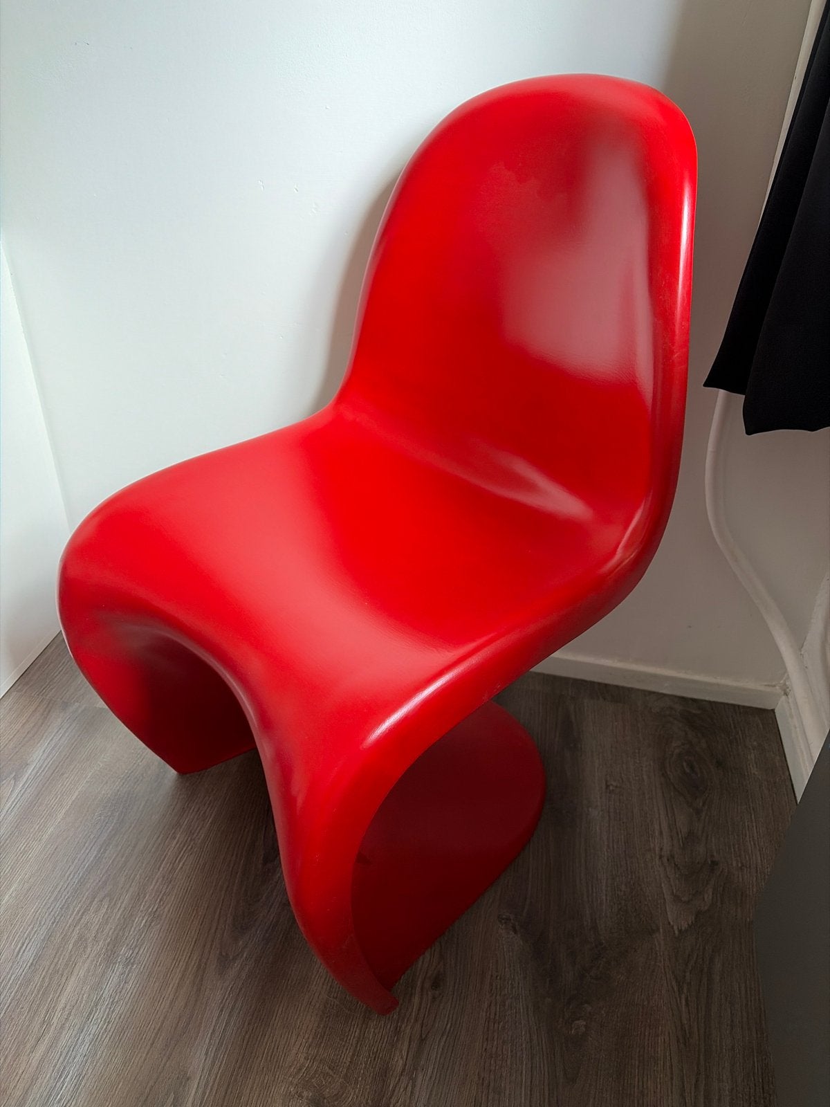Vintage Panton Chair Rood - Design Klassieker replica, Ophalen, Kunststof, Gebruikt, Eén