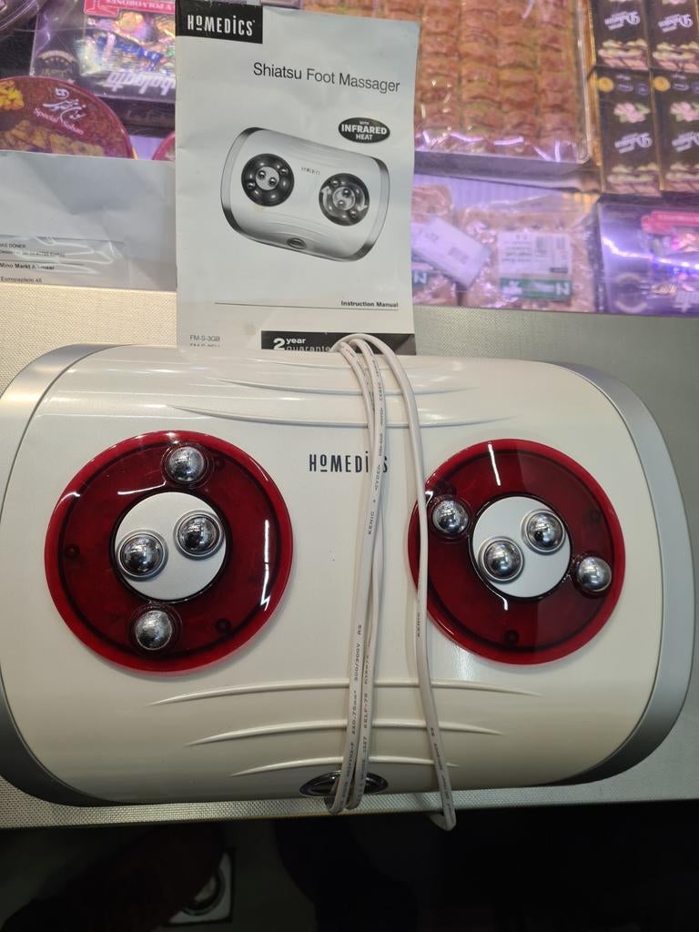 Homedics Shiatsu Voetmassageapparaat met infrarood, Sport en Fitness, Massageproducten, Ophalen of Verzenden