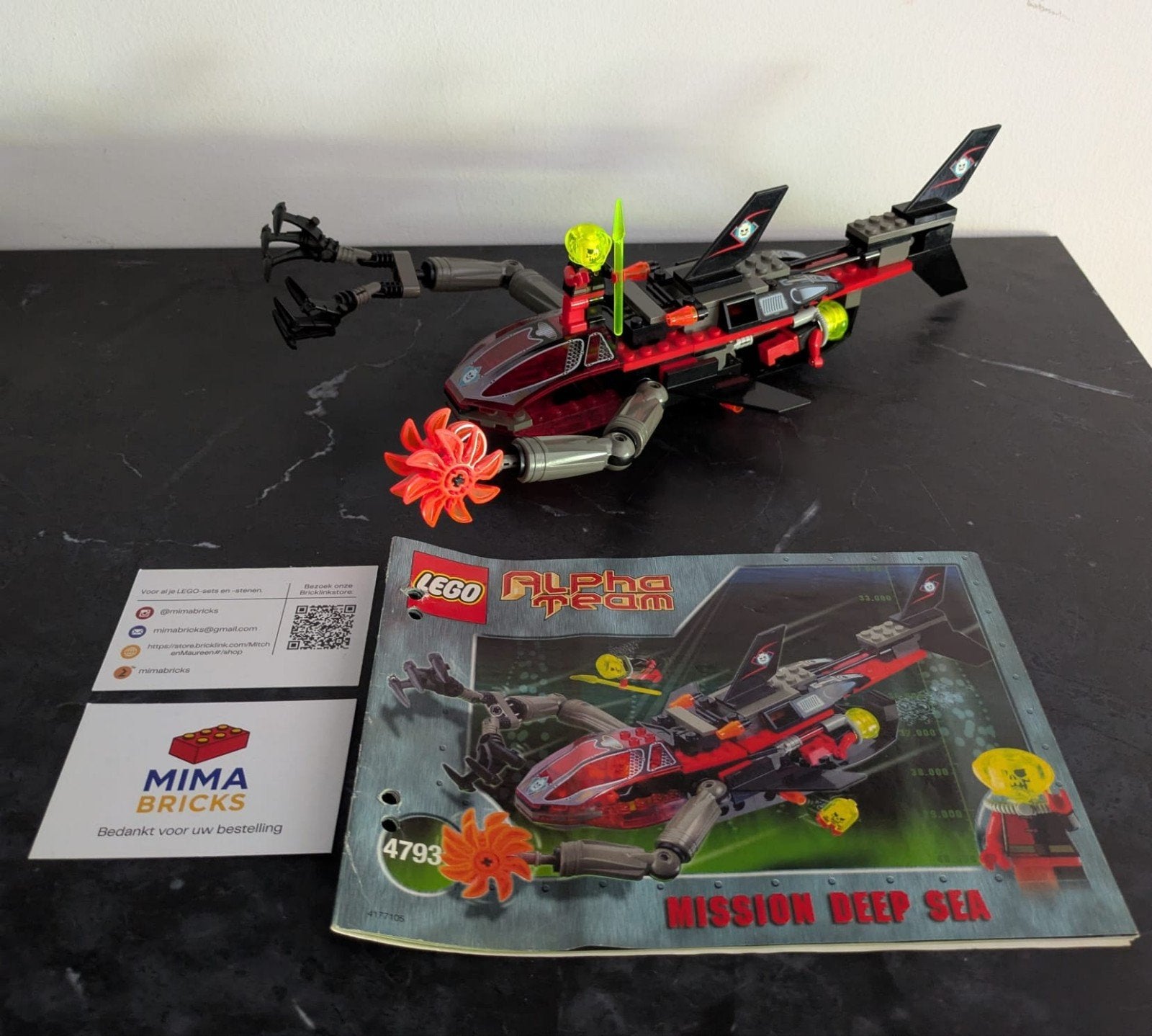 Lego Alpha Team 4793 Mission Deep Sea compleet, Gebruikt, Overige thema's, Lego, Ophalen of Verzenden