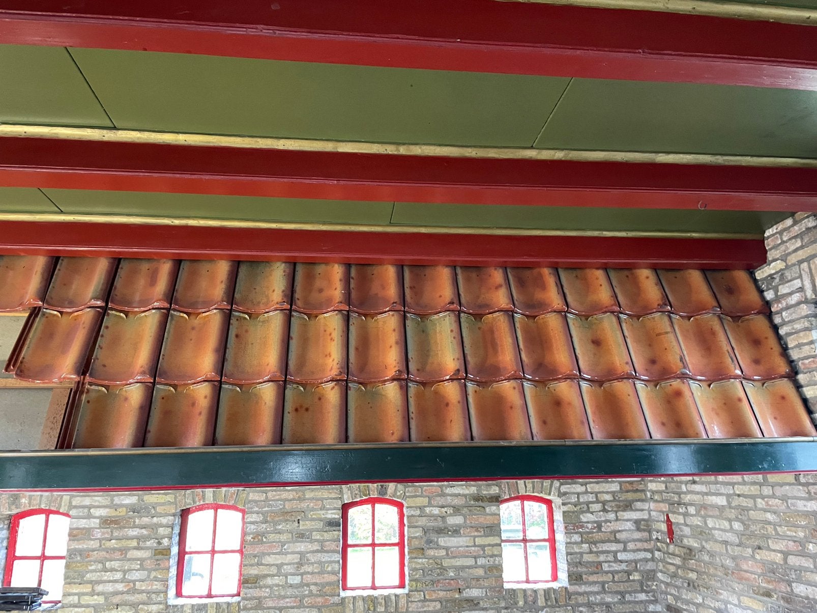 Dakpannen geglazuurd 36st., Ophalen, Zo goed als nieuw, 15 m² of meer, Dakpannen