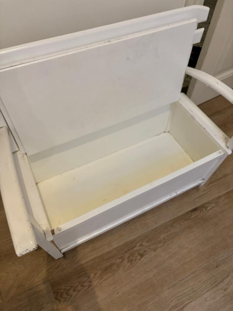 houten vintage klepbankje, Kinderen en Baby's, Kinderkamer | Overige Meubels, Ophalen, Gebruikt, Overige typen
