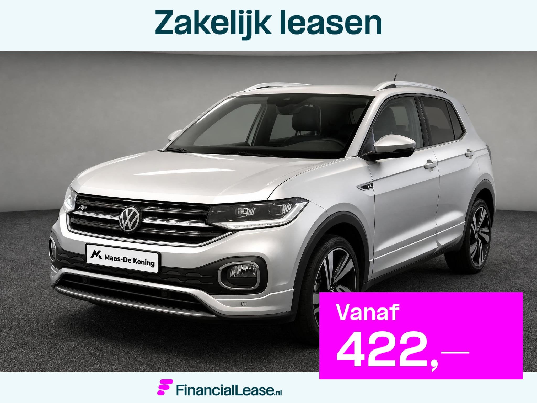 Volkswagen T-Cross 1.0 TSI 110pk R-Line · Apple/Android Car, Voorwielaandrijving, T-Cross, Gebruikt, Euro 6