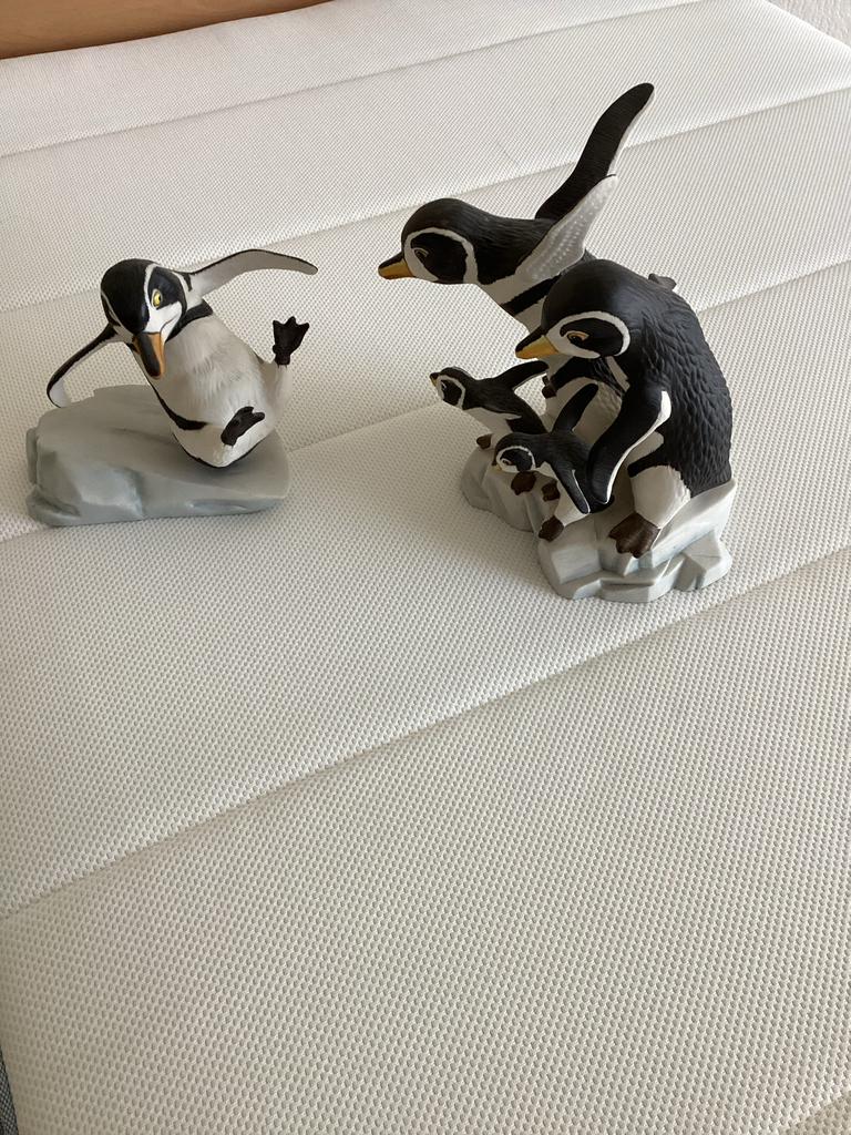 Pinguïn beeldjes - set van 4, Verzamelen, Beelden en Beeldjes, Ophalen, Zo goed als nieuw, Dier