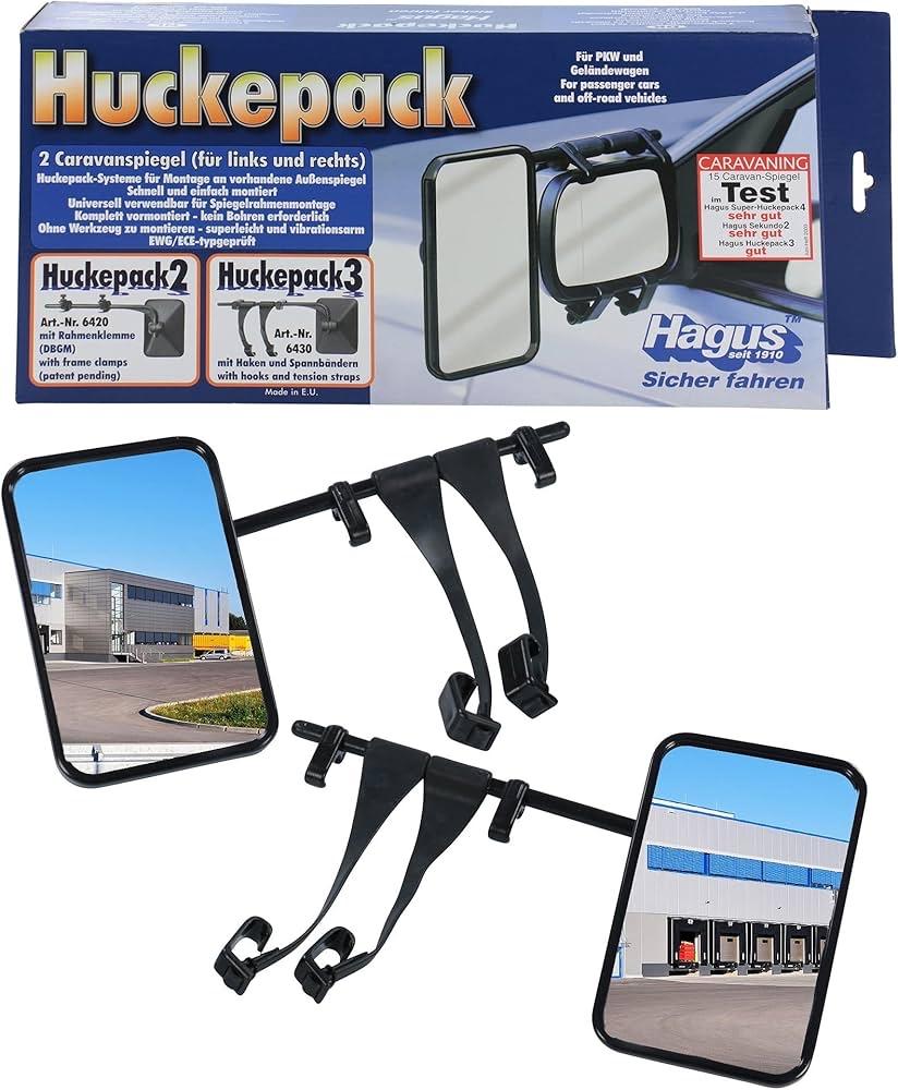 Huckepack 3 caravan spiegels, Ophalen of Verzenden, Gebruikt, Universele onderdelen