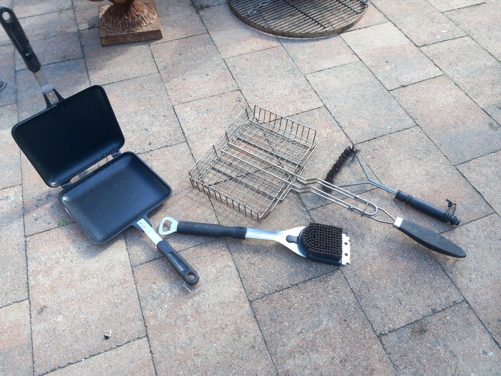 Grill Meister tosti-ijzer en BBQ-accessoires, Ophalen of Verzenden, Gebruikt, Grill Meister