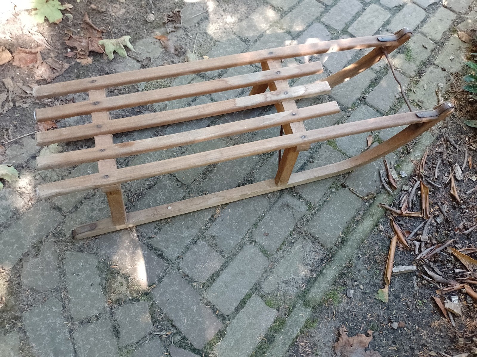 Vintage houten slee 100 cm Vendex V & D, Ophalen of Verzenden, Gebruikt