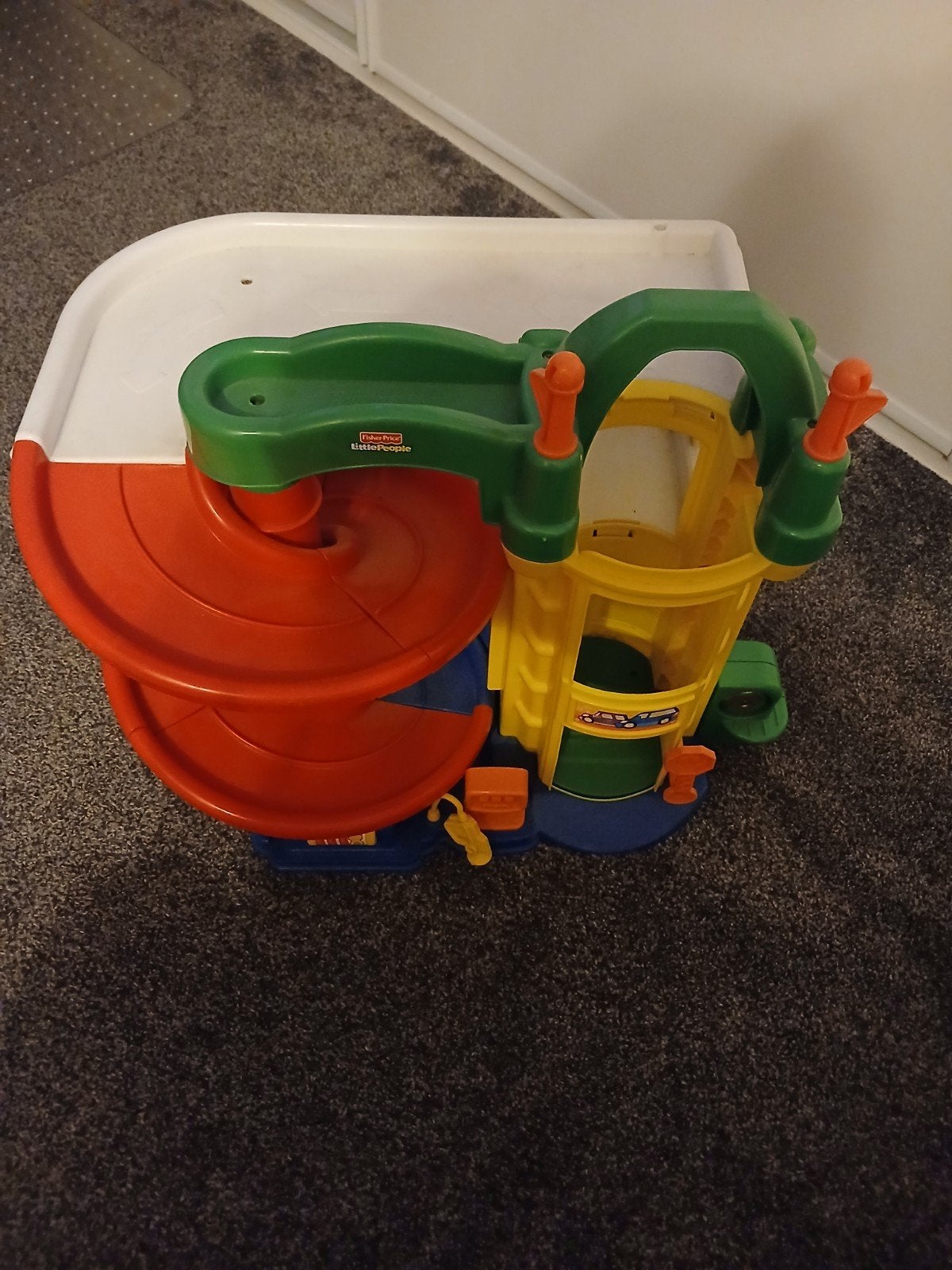 Fisher-Price Little People Garage Speelset - 55x38x45h cm, Kinderen en Baby's, Ophalen, Gebruikt, Overige typen, Met geluid