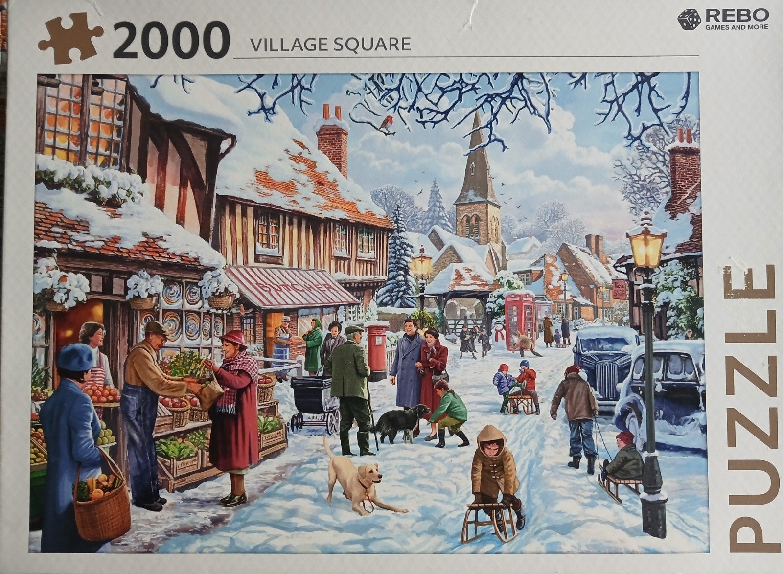wintertafereel 2000 stukjes, Ophalen, Meer dan 1500 stukjes, Zo goed als nieuw
