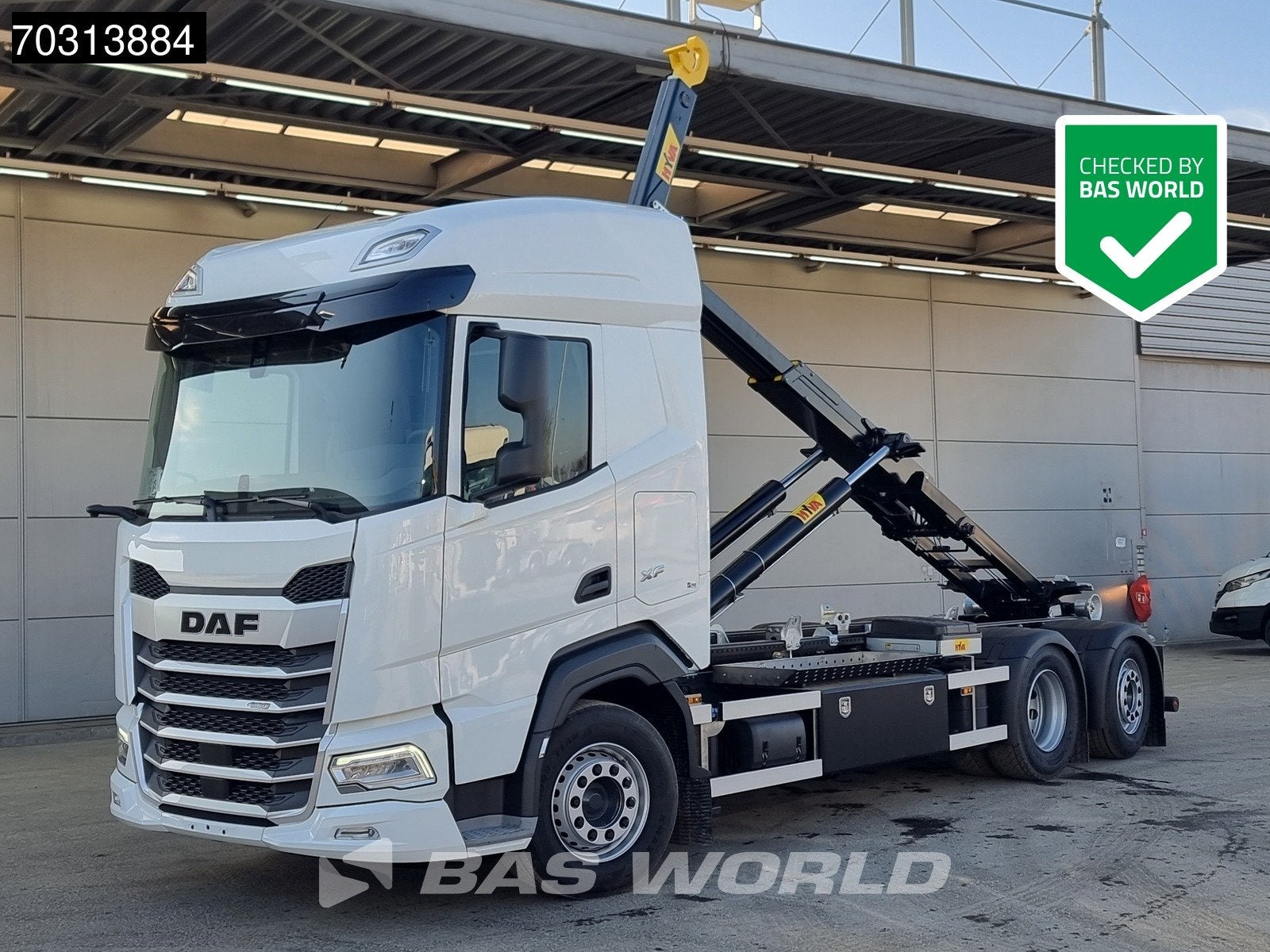 DAF XF 480 6X2 NEW HYVA 26-60S Lift+Steering axle Standklima, Auto's, Vrachtwagens, Bedrijf, Te koop, Achteruitrijcamera, Airconditioning