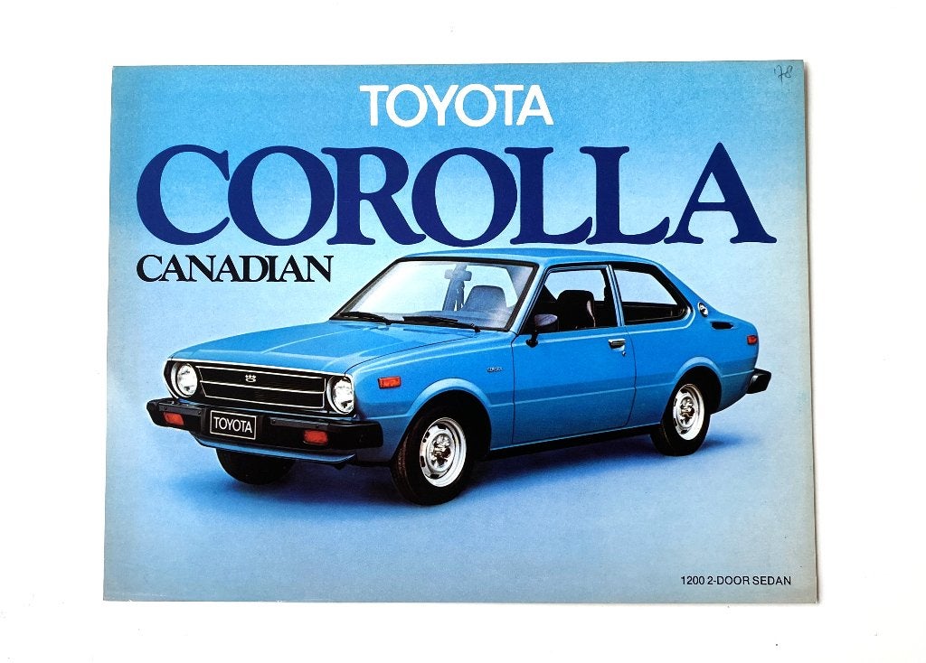 Toyota Corolla 1978 leaflet, Verzenden, Gelezen, Toyota
