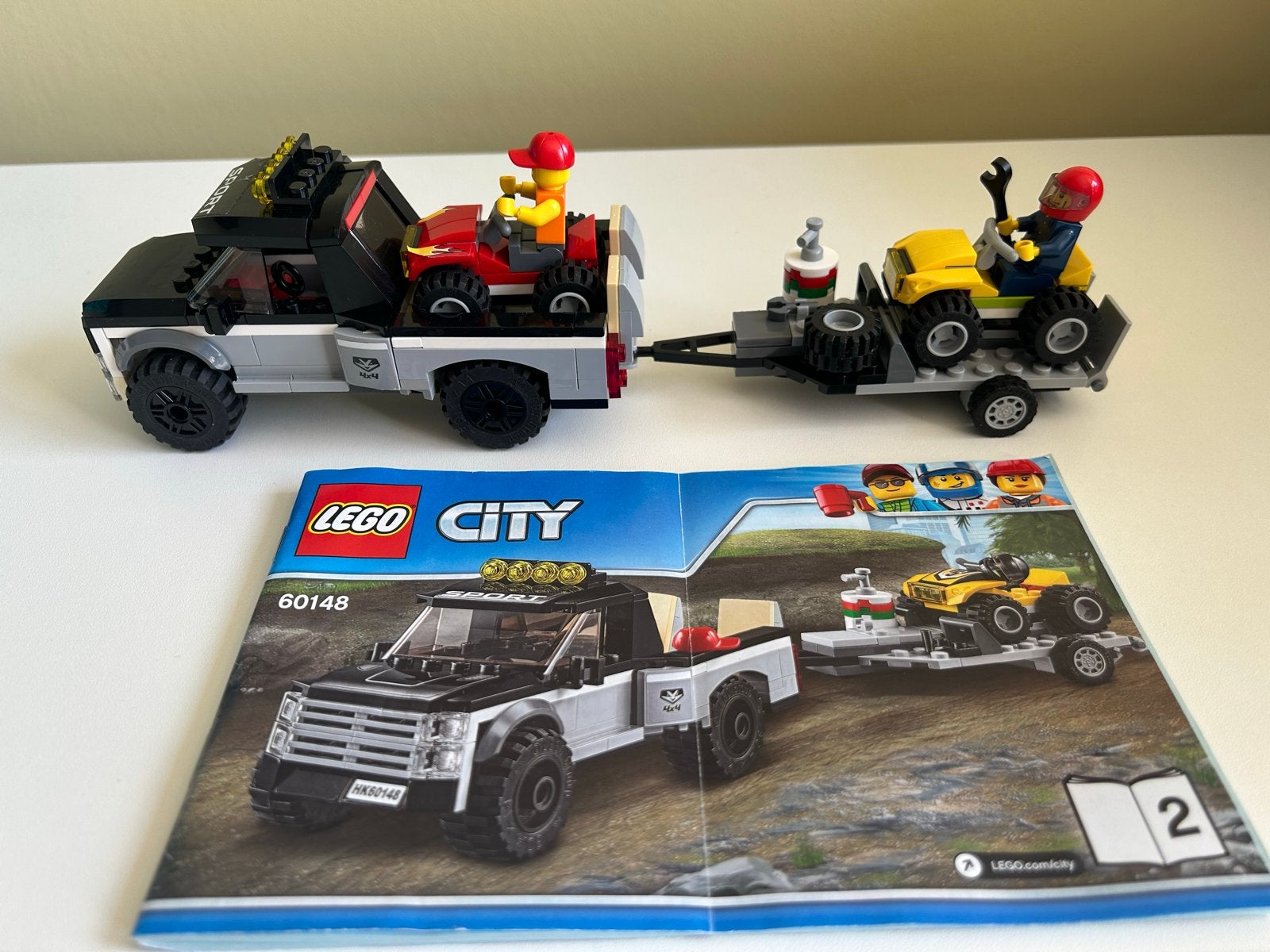 LEGO City 60148 ATV Raceteam met pick-up en aanhanger, Ophalen of Verzenden, Zo goed als nieuw, Overige merken