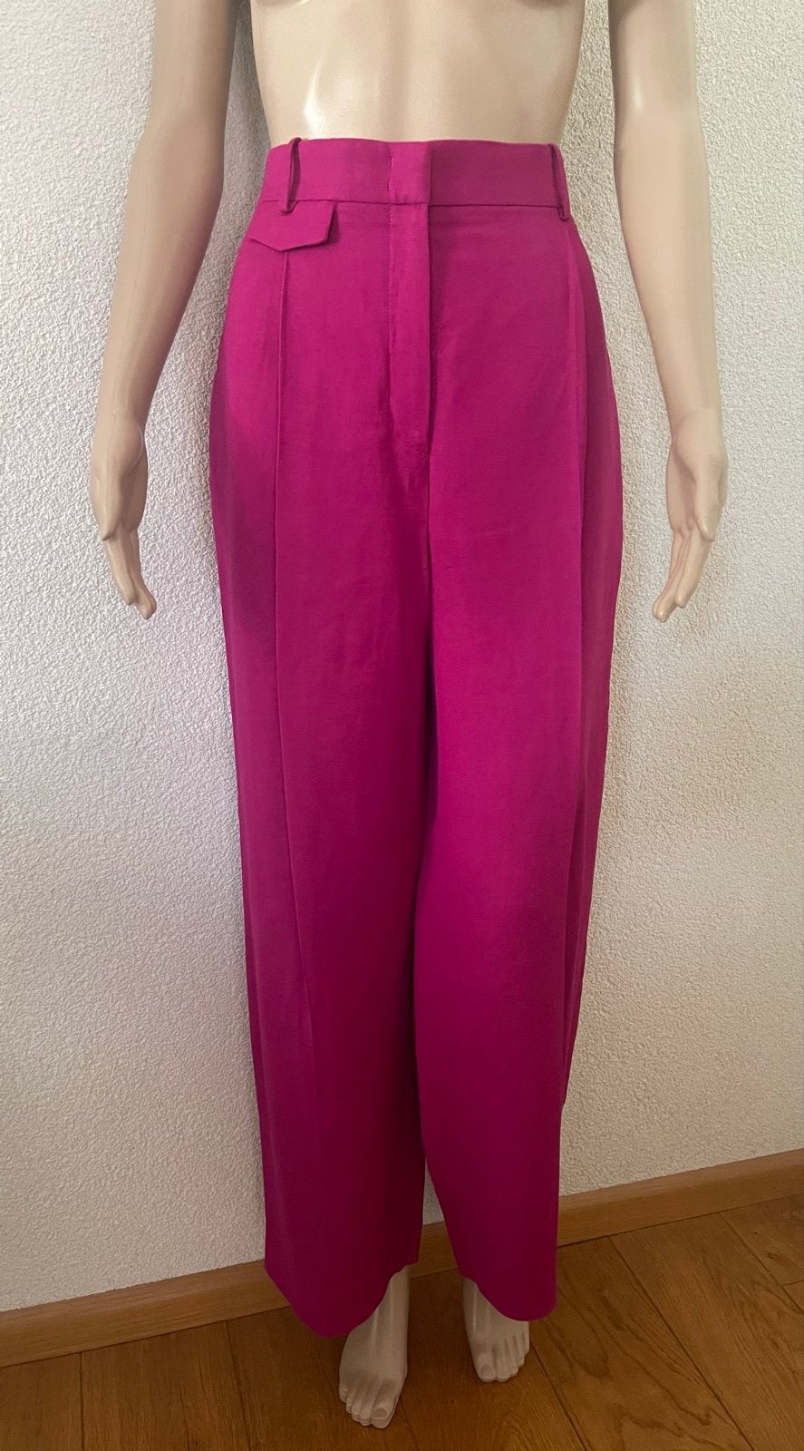 COS Fuchsia Roze Wide Leg Broek - Maat 38, Maat 38/40 (M), Ophalen of Verzenden, Zo goed als nieuw, Roze