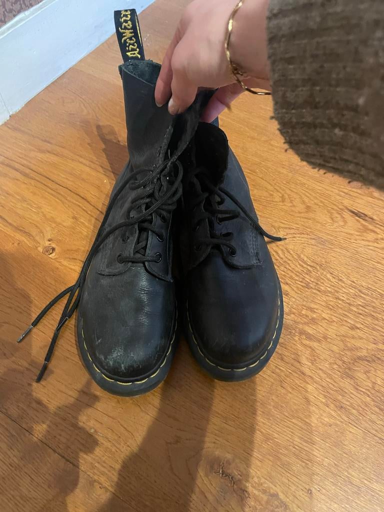 Dr. Martens van soepel leer - Maat 39, Ophalen of Verzenden, Gedragen, Zwart, Lage of Enkellaarzen