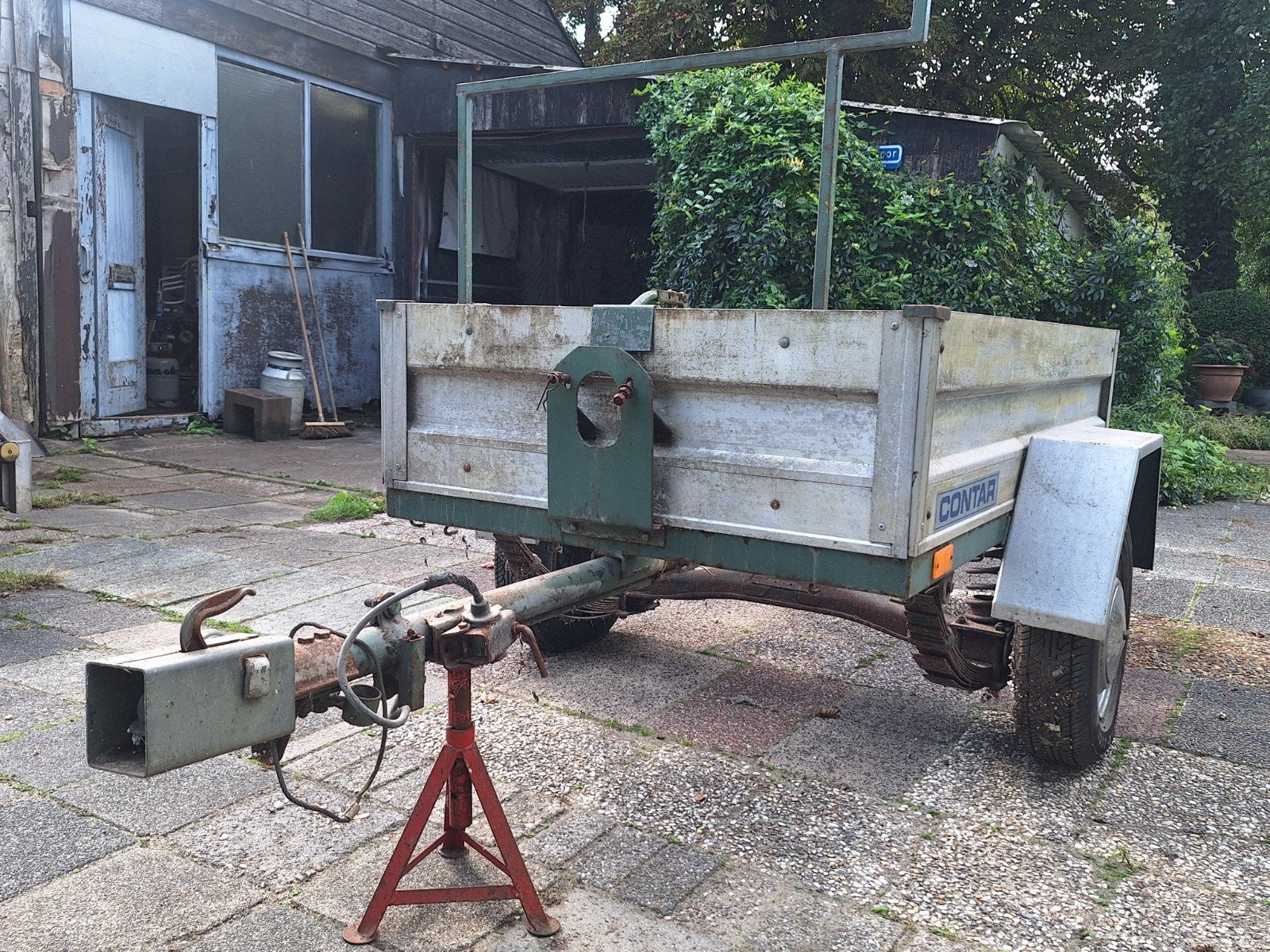 aanhangwagen, Ophalen, Gebruikt