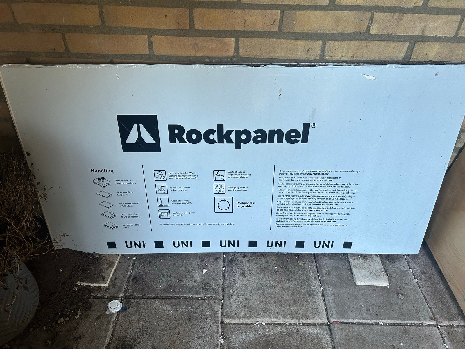 Rockpanel Uni gevelplaat - Nieuw - ral 9001, Ophalen, Nieuw, Overige materialen, Minder dan 20 mm