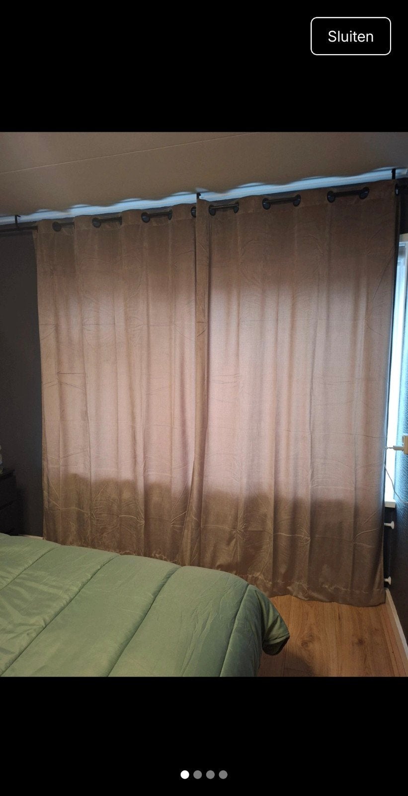 Velvet Beige gordijnen, Ophalen of Verzenden, Beige