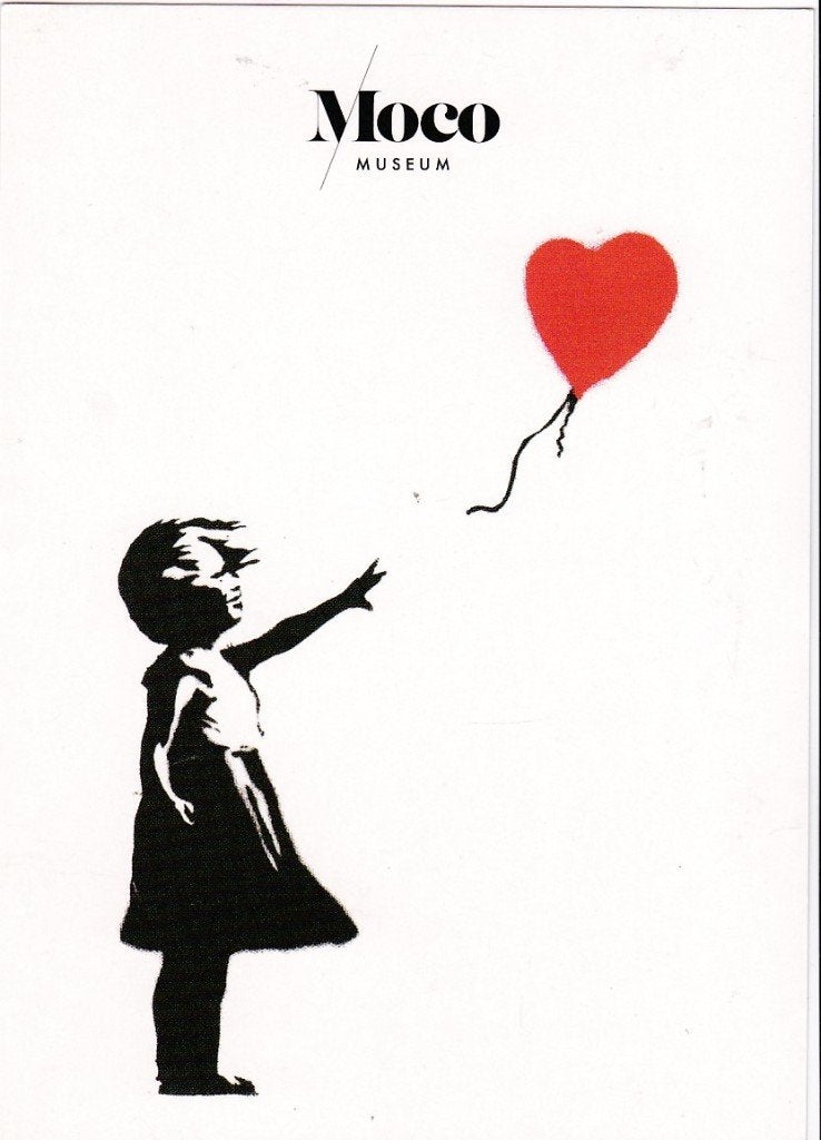 Thema kunst Banksy -moco-museum. Kaart voor €1,60., Ophalen, 1980 tot heden, Ongelopen, Cultuur en Media