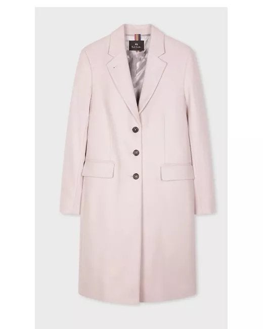 Paul Smith New Epsom wollen jas, roze maat 40, Verzenden, Zo goed als nieuw, Maat 38/40 (M), Roze