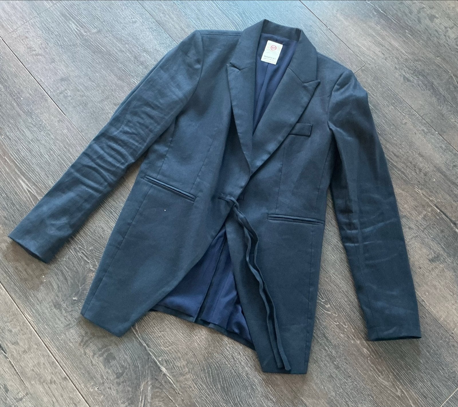 Penn & Ink Linnen Blazer Colbert Donkerblauw Maat 40, Maat 38/40 (M), Blauw, Ophalen of Verzenden, Jasje