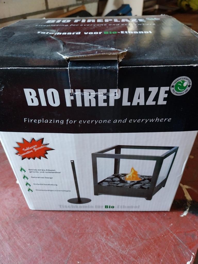 Bio Fireplaze Bio-Ethanol Tafelhaard - Nieuw in Doos, Tuin en Terras, Ophalen of Verzenden, Nieuw, Vuurkorf