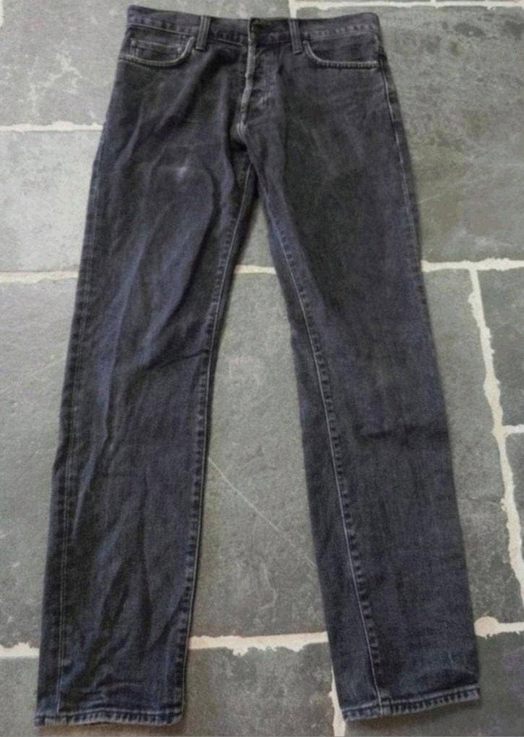 Carhartt WIP, Slim Fit, Straight leg,grijs, W30 L32, Rob3032, W32 (confectie 46) of kleiner, Ophalen of Verzenden, Zo goed als nieuw