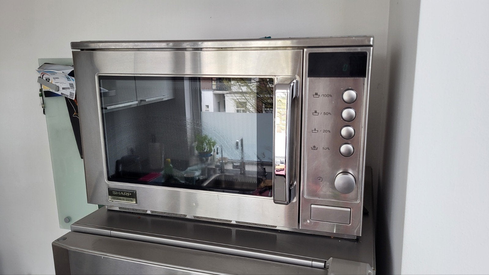 R-2275 Sharp vrijstaande professionele Horeca magnetron, Ophalen, Gebruikt, Vrijstaand, Magnetron